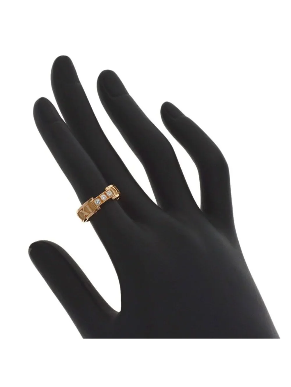 Tiffany & Co Atlas Diamond Ring 18K Pink Gold
